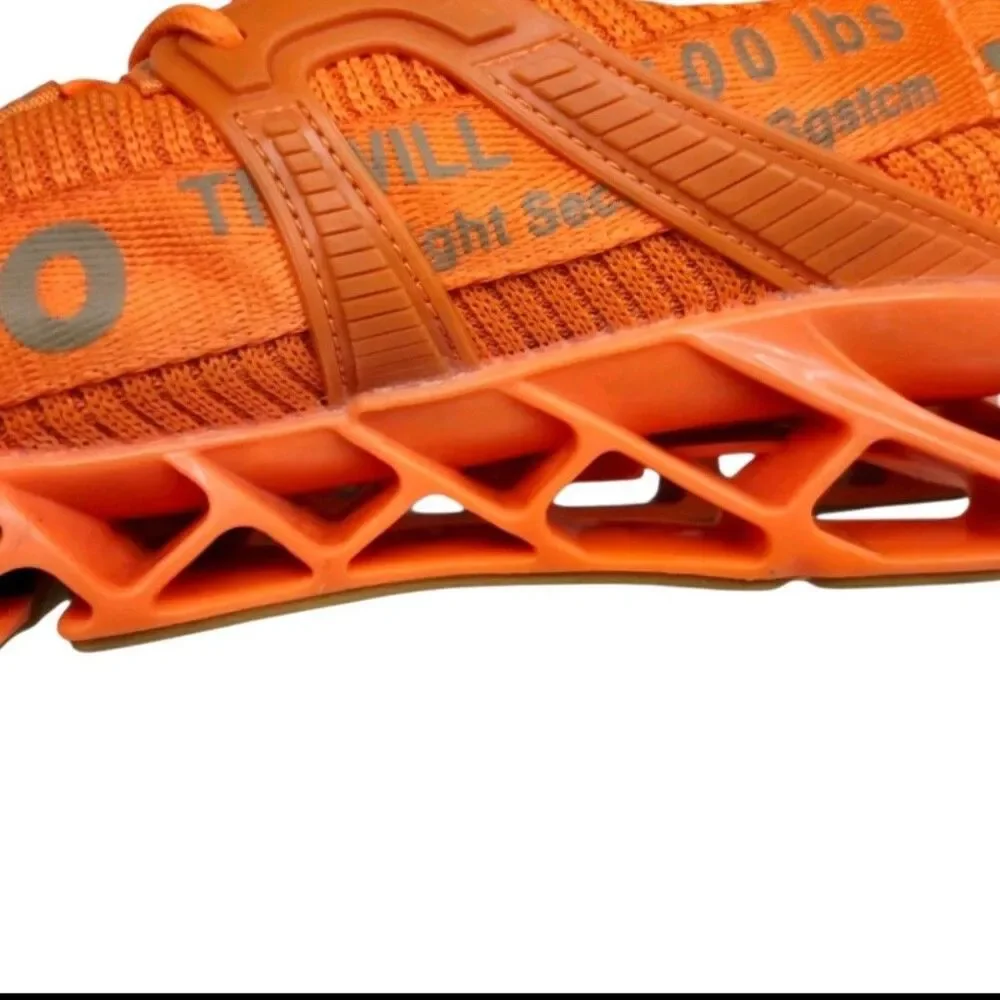 Just So So Blade Athletic Shoes Womens 8.5 EU 39 Orange Streetwear Avant-garde